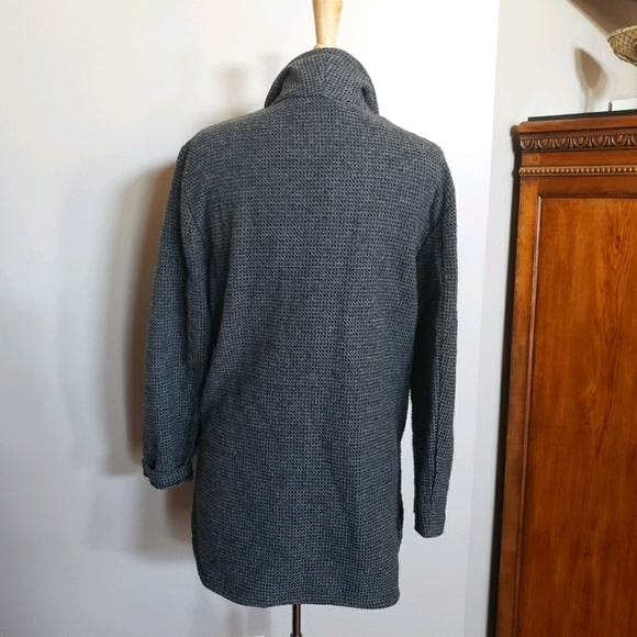 Coldwater Creek M gray one button knit blazer - Picture 5 of 8